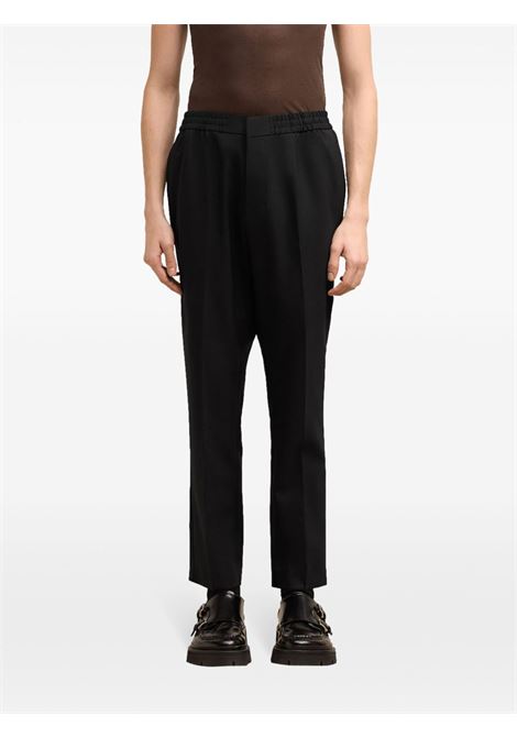 pantalone elstic waist uomo neri AMI PARIS | HTR226.WV0044001